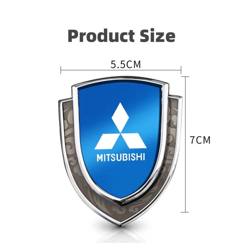 Metal Car Decoration Shield Emblem Protective Sticker for Mitsubishi Eclipse Cross Xpander Mirage