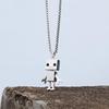 Unisex Hip-Hop Robot Necklace - Street Fashion Pendant for Couples