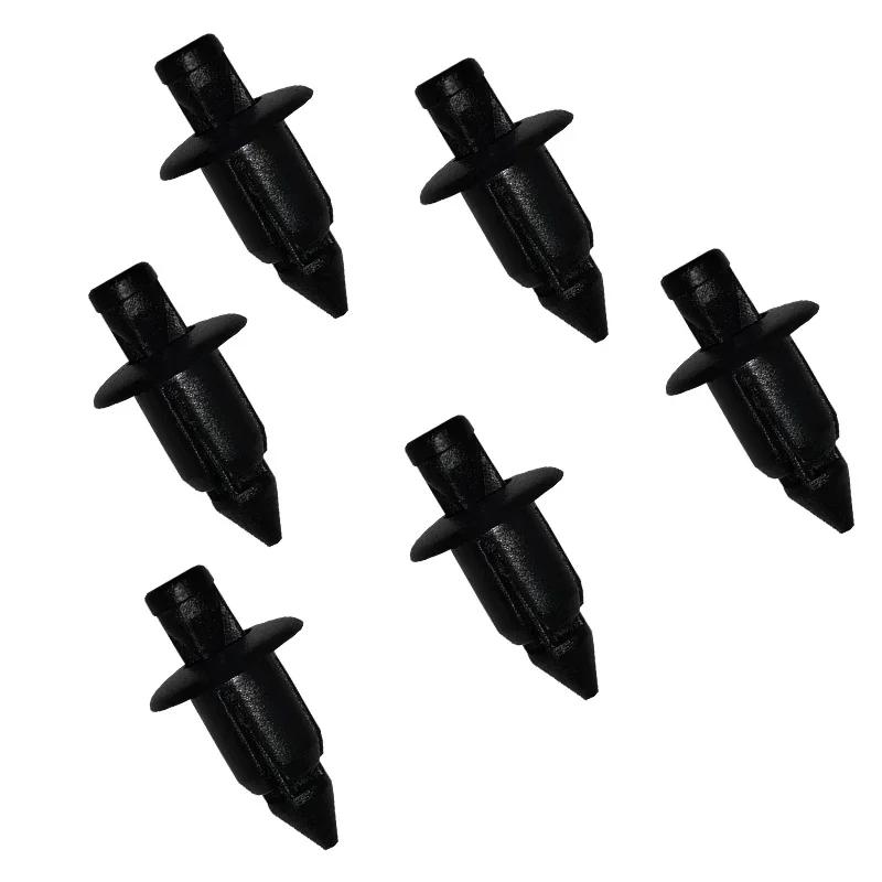 10/50Pcs 6mm Black Rivet Fairing Body Trim Panel Fastener Screw Clips For Honda ATV Motorcycle Accessories Auto Fastener & Clips