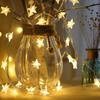 LED Star String Lights Battery Operated Holiday Christmas Decoration Lights