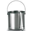 Suntory Marketing Ice Bucket Stainless Steel 2300ml with Ice Tongs and Drainer Ice Bucket Ice Storage Container Medium Capacity Hard To Melt