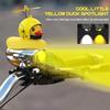 Cool Motorcycle LED Headlight Spot Light With Broken Wind Yellow Duck with Helmet High Low Beam Light Lamp Bulb Auxiliary Light