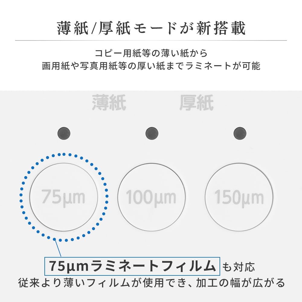Ламинатора iF Design Iris Ohyama 2024 года Совместимость с размерами визитных карточек за 35 секунд Оснащен тонким режимом 4 ролика Совместимая пленка