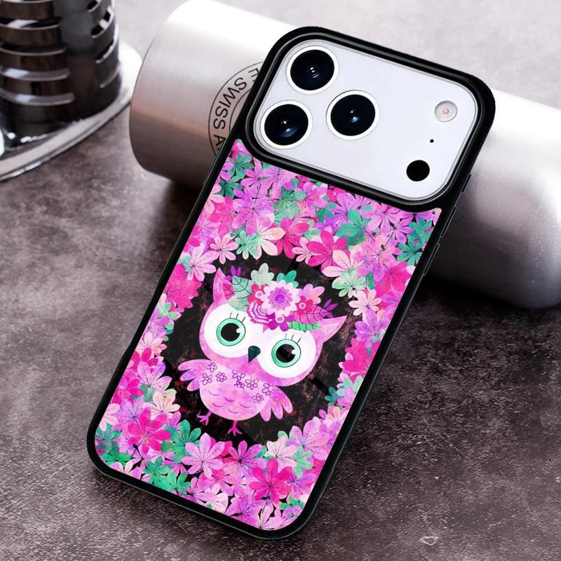 Милый Мультяшный Чехол-Сова для Телефона iPhone 17 16 15 14 13 12 11 Pro Max Plus 17Air Мягкий Силиконовый Чехол