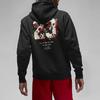 Jordan Цветочный принт толстовка мужская топы черный FD0597-010
