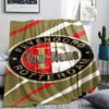 1PC Feyenoord Custom Name Patterned Flannel Blanket Suitable For All Seasons For Home Decor Warmth And Comfort Gifts Holiday Present