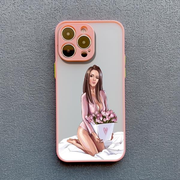 Чехол для телефона с рисунком юной девушки для iPhone 11 12 13 Pro Max Mini 14 15 Plus Pro Max 7 8 Plus SE 2020 X XR XS Ударопрочная задняя крышка