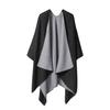 Solid Color Shawl, Women'S Office Blanket Outside In Summer, Plain Color Scarf, Decorative Thermal Cape.