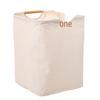 Foldable Cotton Linen Laundry Basket for Bedroom/Bathroom