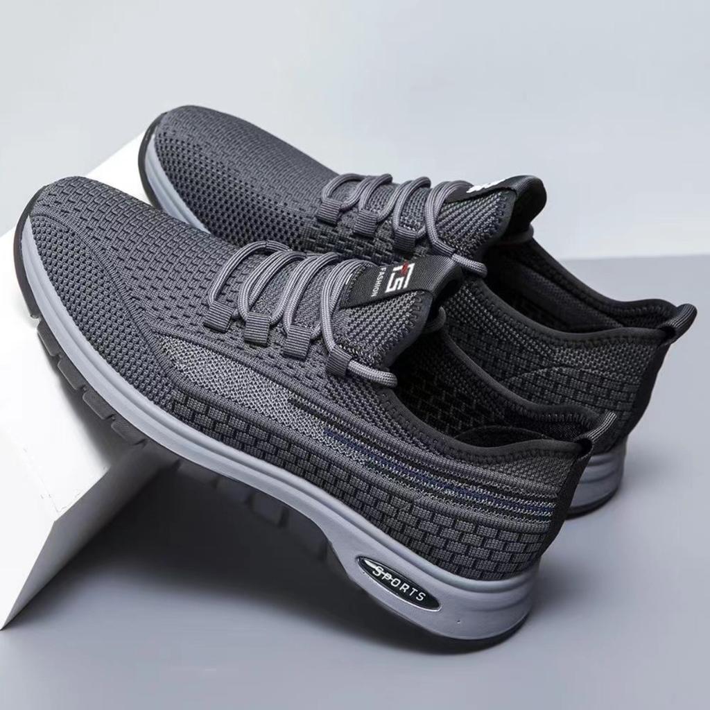 Мужские весенние и летние тонкие дышащие сетчатые кроссовки Fly Woven Mesh, модные легкие спортивные кроссовки на шнуровке для мужчин