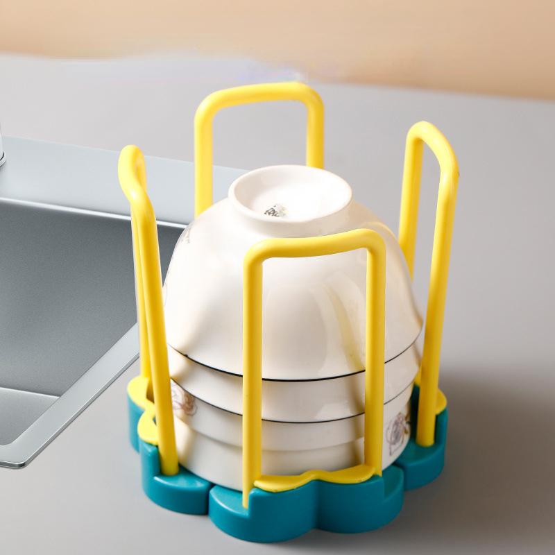 Многофункциональная полка для кухонной мойки с выдвижным сливным лотком и вращающейся корзиной