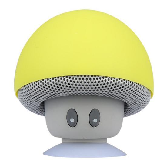 Портативная мини-милая грибовидная водонепроницаемая присоска Bluetooth-совместимая колонка Басовая звуковая коробка