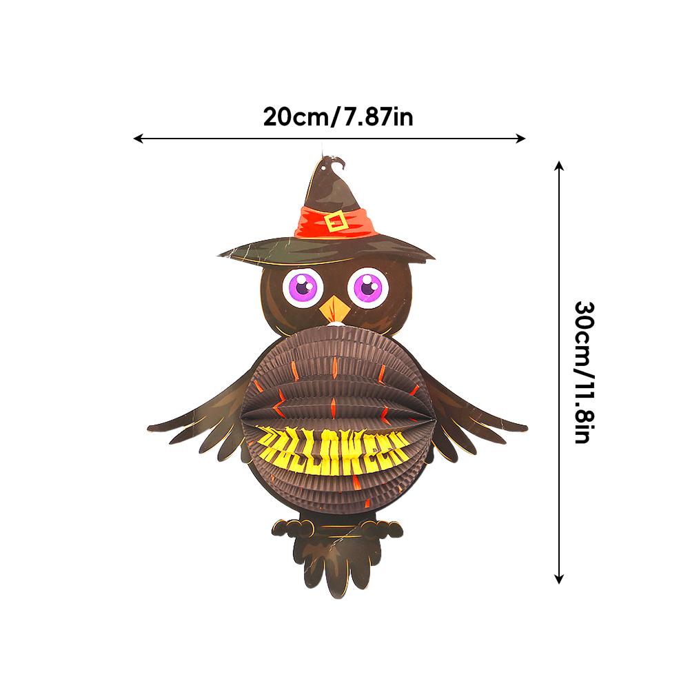 Хэллоуин Подвесной Декор Призрак Ведьма Паук Тыква Бумажные Фонарики DIY Хэллоуин Подвесные Поделки Хэллоуин Подвески для Веранды Потолка