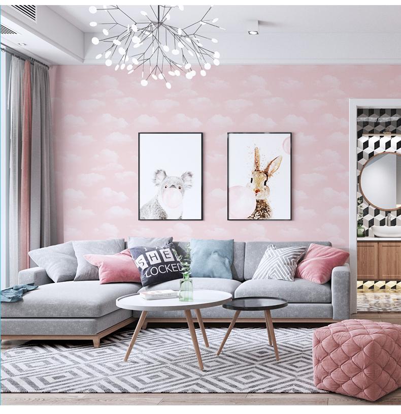 Обои Голубое небо и белые облака Домашний декор Детская спальня Рулон обоев для стен детского сада Ясли