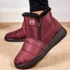 Fashion Snow Women Boots Casual Women's Boots Waterproof Shoes For Women Zipper Platform Boots Fashion Flat Winter Shoes Botas Mujer