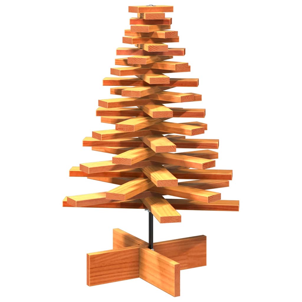 Wooden Christmas Tree for Decorating 80 cm Solid Pine Wood