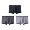 Антибактериальные удобные дышащие трусы-боксеры из бамбукового волокна, 3 пары, мужское нижнее белье 192528974D-2