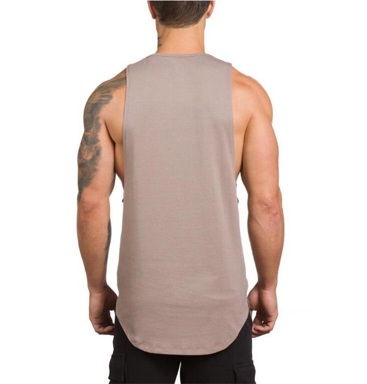 Korean Style Men's Bodybuilding Sleeveless Fitness Muscle T-Shirt
