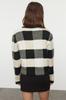 Women's Fashionable Stylish Cardigan Black Soft Textured Coat Look Knitwear Cardigan