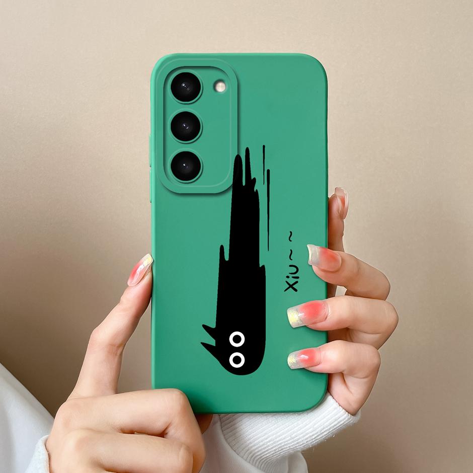 Case For Samsung Galaxy S23 FE Plus Ultra Cute Goose Cat Fall Prevention Portable Bumper For Samsung S23FE S23+ S23Ultra Funda