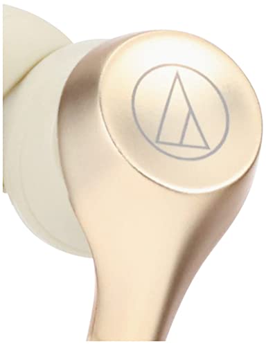 Audio-Technica ATH-CKS550XiS CG Wired In-Ear Earphones for Smartphones, Deep Bass, High-Resolution Audio Compatible, Champagne Gold