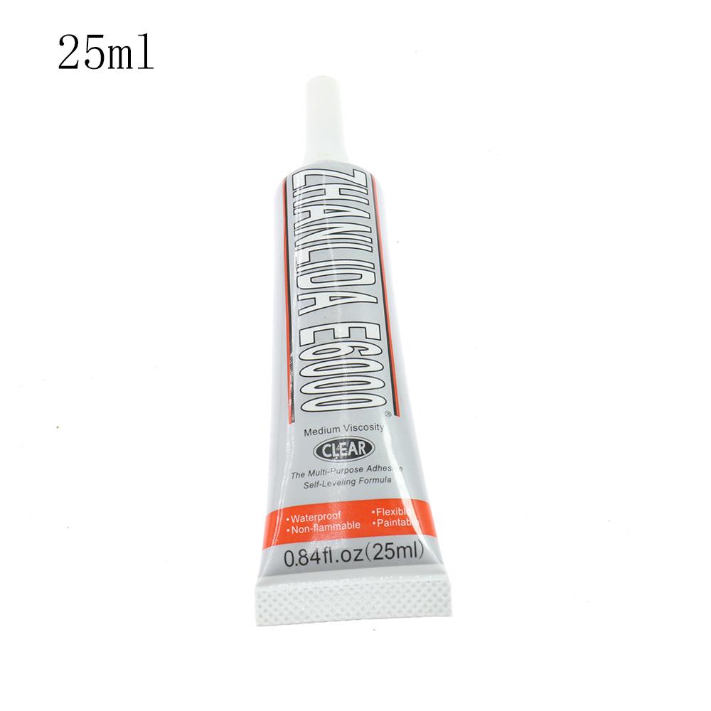 E6000 Клей 15 мл 25 мл 50 мл Кристалл Стразы Иглы для рукоделия Прозрачный гибкий клей Сильная фиксация Ювелирные изделия DIY Инструмент