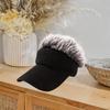 Sun Visor Cap with Fake Hair Beach Comfortable Portable Trendy Outdoor Golf