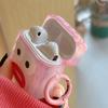 Милый забавный чехол для наушников AirPods AirPod 2 3, прозрачный чехол с мультяшным рисунком и кольцом для ключей, мягкий силиконовый чехол для AirPods Pro