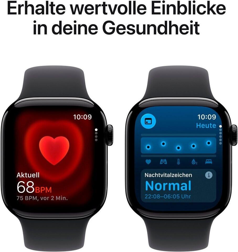 Apple Watch Series 11 GPS 42mm Aluminium Jet Black Sport Band Black S/M