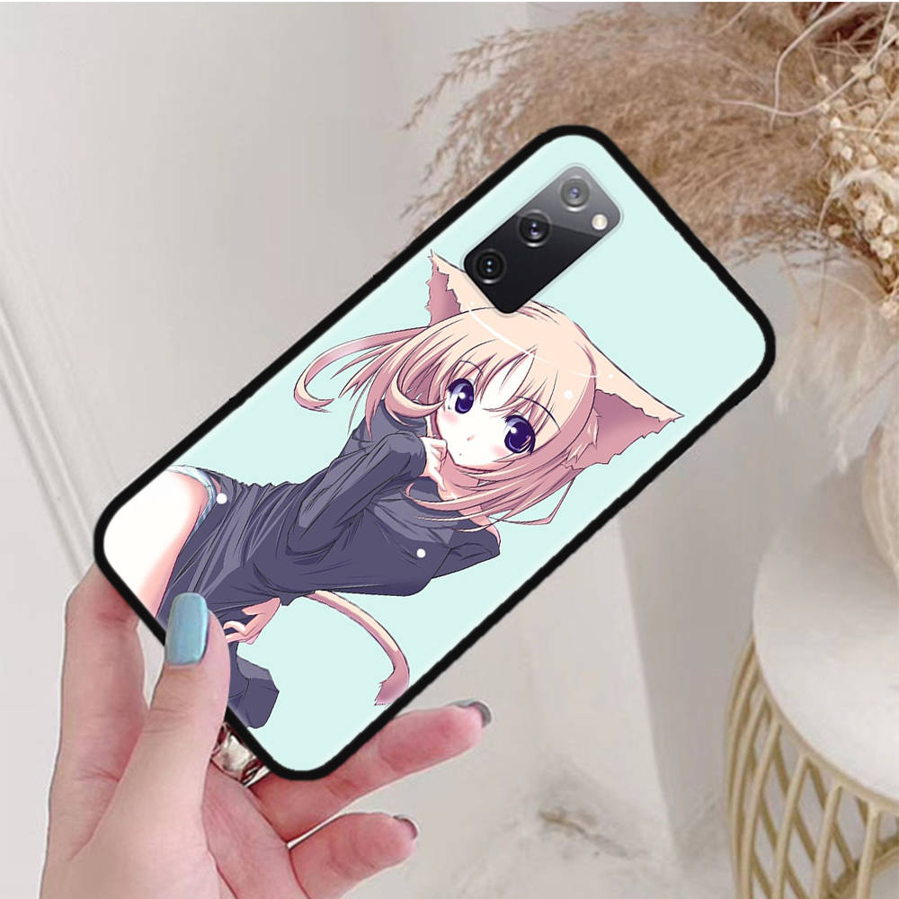 Черный чехол для Xiaomi Poco X6 X4 M5 M6 F5 F6 C65 C55 C50 C51 C40 Pro Redmi 14C A3X 13C 12C 11T 10A 9C Note 7 6 8A Plus W-59 Cat Girl