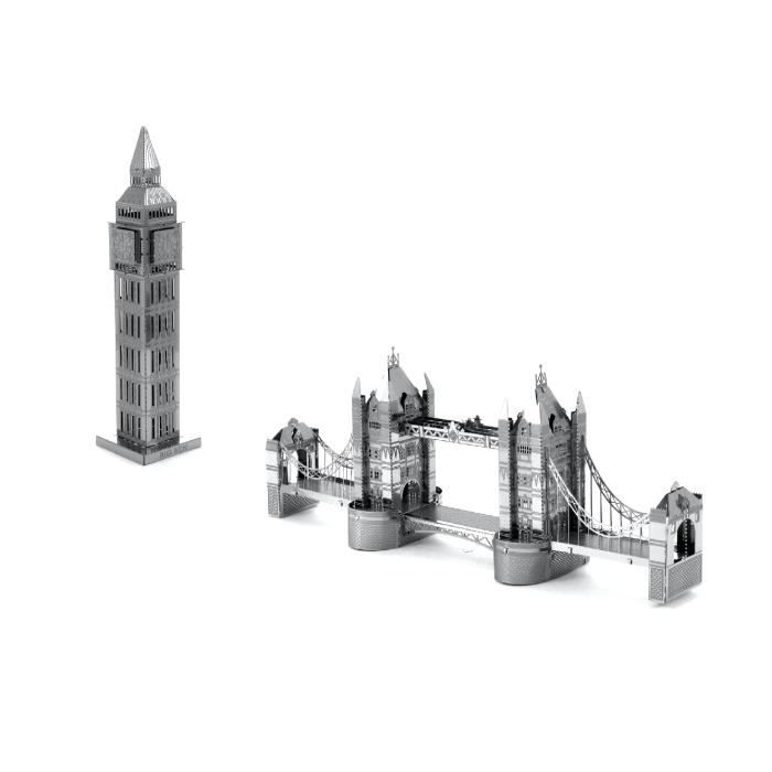 Metal Earth Fascinations London Tower Bridge Et Big Ben Tower Puzzle 3D En Métal