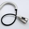 Stainless Steel Pull-out Kitchen Faucet with 360° Rotating Bubbling Water + Shower Dual Outlet Mode (brushed/black Available)