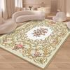 Vintage Rustic Carpet Shabby Rose Rugs Luxury Soft Elegant Traditional Rugs Floral Floor Carpet Home Living Room Bedroom Mats
