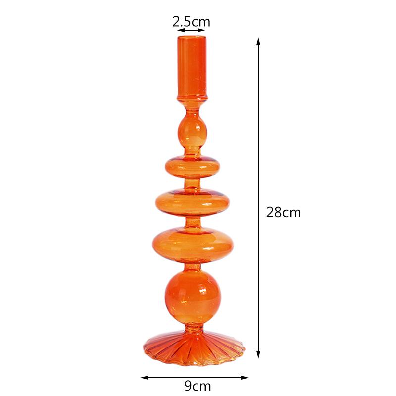 Скандинавские стеклянные подсвечники для вечеринки, стеклянная ваза, украшение для дома, подсвечник на день рождения, подсвечник, воск, Portavelas Decor