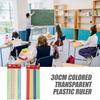 6Pcs 12Inch Clear Rulers Math Ruler Colorful Drawing Ruler with Inches Centimeters Scale for Drawing Drafting Measuring