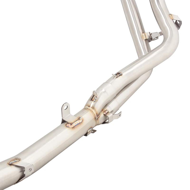 For Aprilia Tuareg 660 2022-2024 Header Link Pipe Motorcycle Exhaust Stainless Steel Connect Original End Pipe Muffler