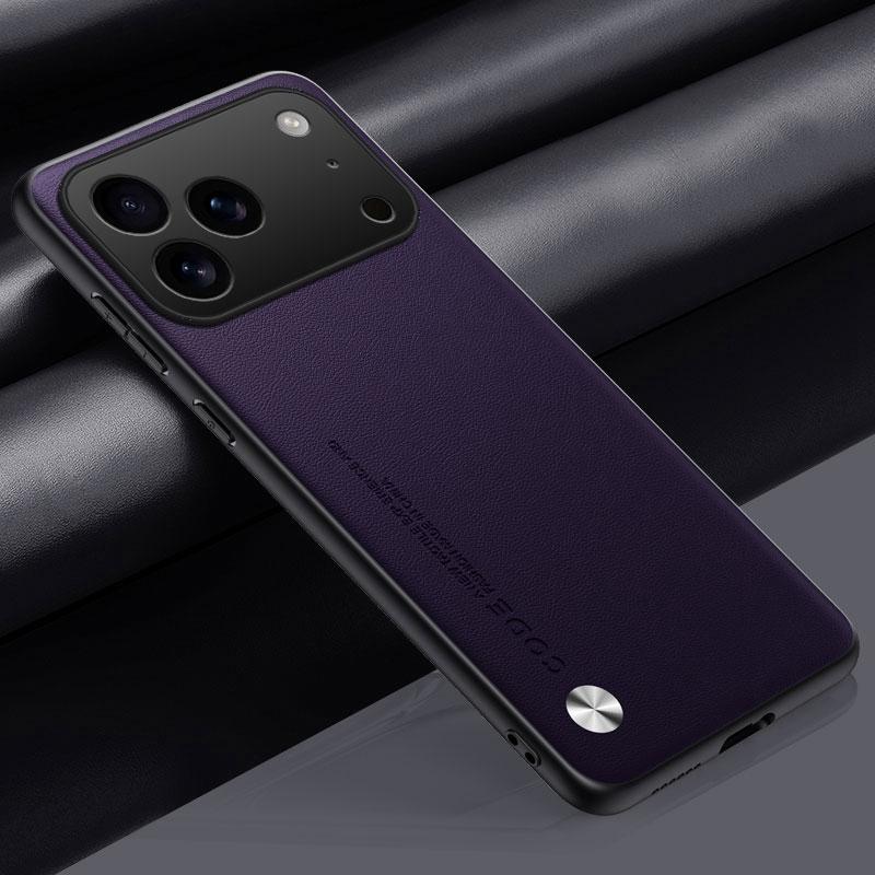 Роскошный чехол из искусственной кожи для iPhone 17 Pro Max, задняя крышка, силиконовый чехол для телефона с полной защитой для iPhone Air iPhone17 Pro 5G Coque