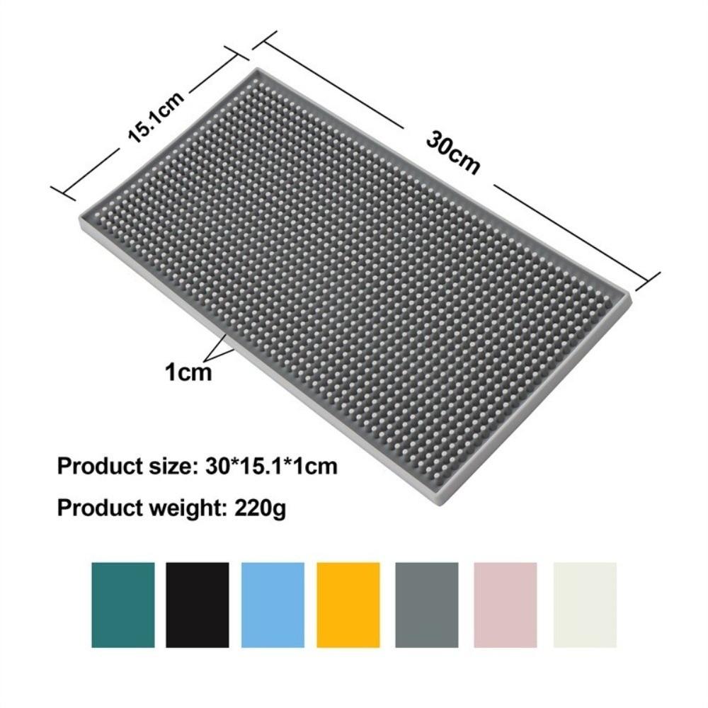 Non-Slip Base Silicone Bar Mat Silicone Coffee Spill Mat Stylish Countertop Bar Mat For Bars