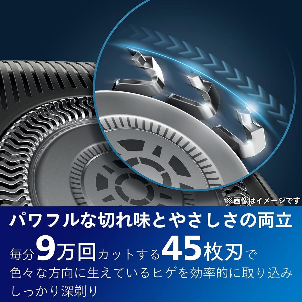 Philips Electric Shaver 5000 Series Electric Razor for Men Blades IQ Shaving Gray (45 Rotating/Skin Technology/Bath & Washable) S5887/16