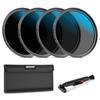 NEEWER 67mm ND Lens Filter Set with Lens Cleaning Neutral Compatible with General Purpose DSLR Ultra Thin Neutral Density Filter ND16/ND32/ND64/ND1000