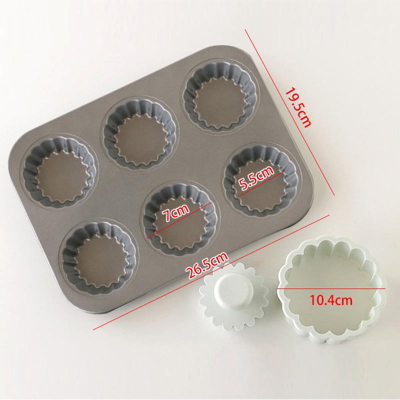 Carbon Steel Flower Lace Bakeware Mold Mini Cupcake Biscuit Mold Cookie Fruit Egg Tart DIY Mould Kitchen Pastry Baking Tool