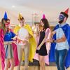 2Pcs/Set Solid Color Adult Superhero Cape with Eye Mask  Stage Performance