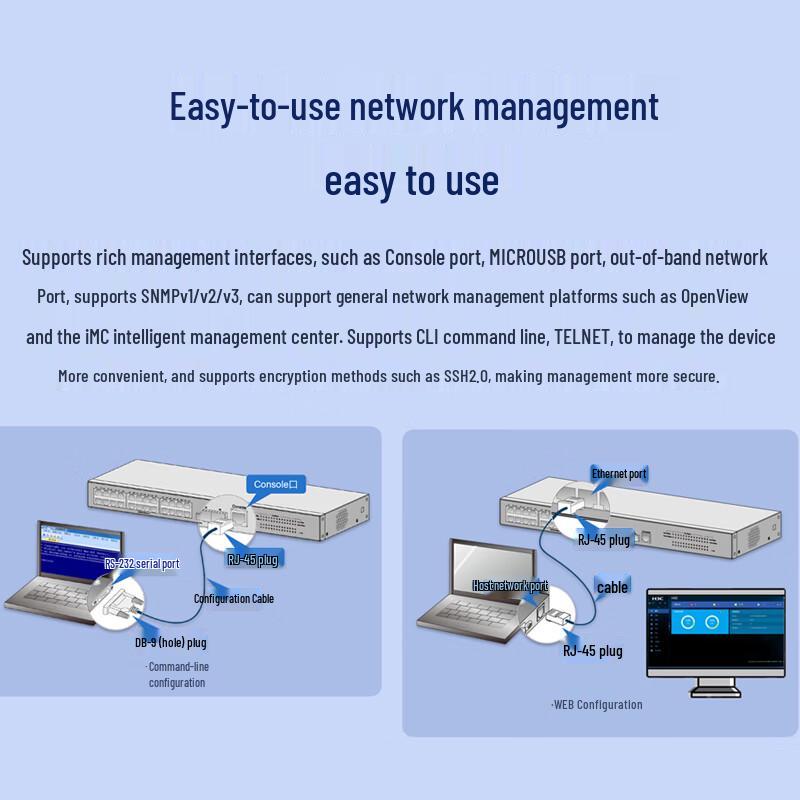 H3C S5135S-28P-HPWR-SI Layer 3 Managed Gigabit PoE Switch
