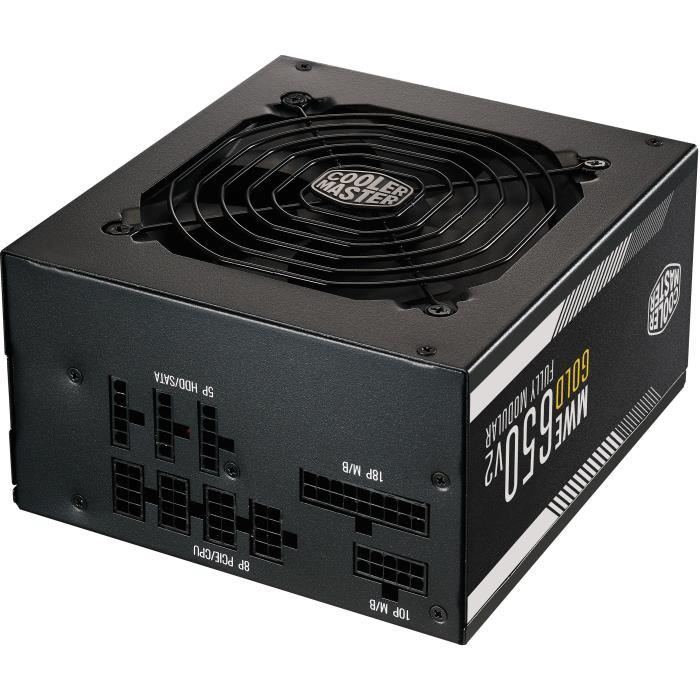 Alimentation - COOLER MASTER - MWE Gold 650W FM V2 - 100% modulaire - 80 Plus GOLD - Garantie 5 ans