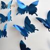 Talos 12Pcs/Set Mirror PVC Butterfly 3D Single Layer Wall Art Sticker Removable Home Decor