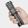 Powerful LED Flashlight Anti-Slip High Power Flashlight Waterproof Super Bright Flashlight USB Charging for Outdoor Camping Use