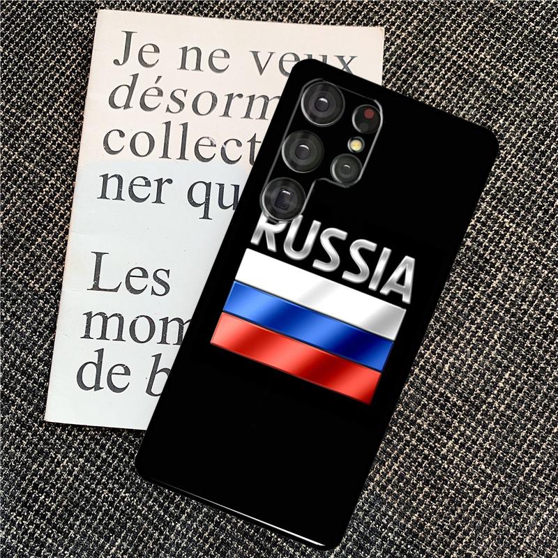 Russian Flag Case For Samsung Galaxy S25 Ultra S20 S21 S22 S23 S24 Ultra S9 S10 Plus S24 FE Back Cover