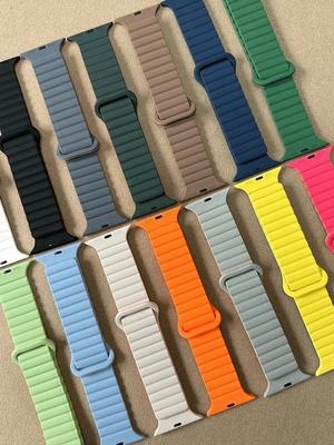 НОВЫЕ Оригинальные Магнитные ремешки из жидкого силикона для ремешка Apple Watch Ultra 2 Series 9 8 SE iwatch 42 44 мм 45 49 мм 38 40 мм 41 Correa