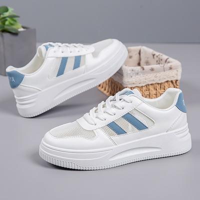 Дышащие легкие маленькие белые туфли на толстой подошве женские новые летние сетчатые повседневные спортивные туфли модные и универсальные