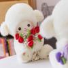Anime Magnetic Hugging Lamb Small Rose Bouquet Doll Cute Plush Sheep Doll  Birthday Gift